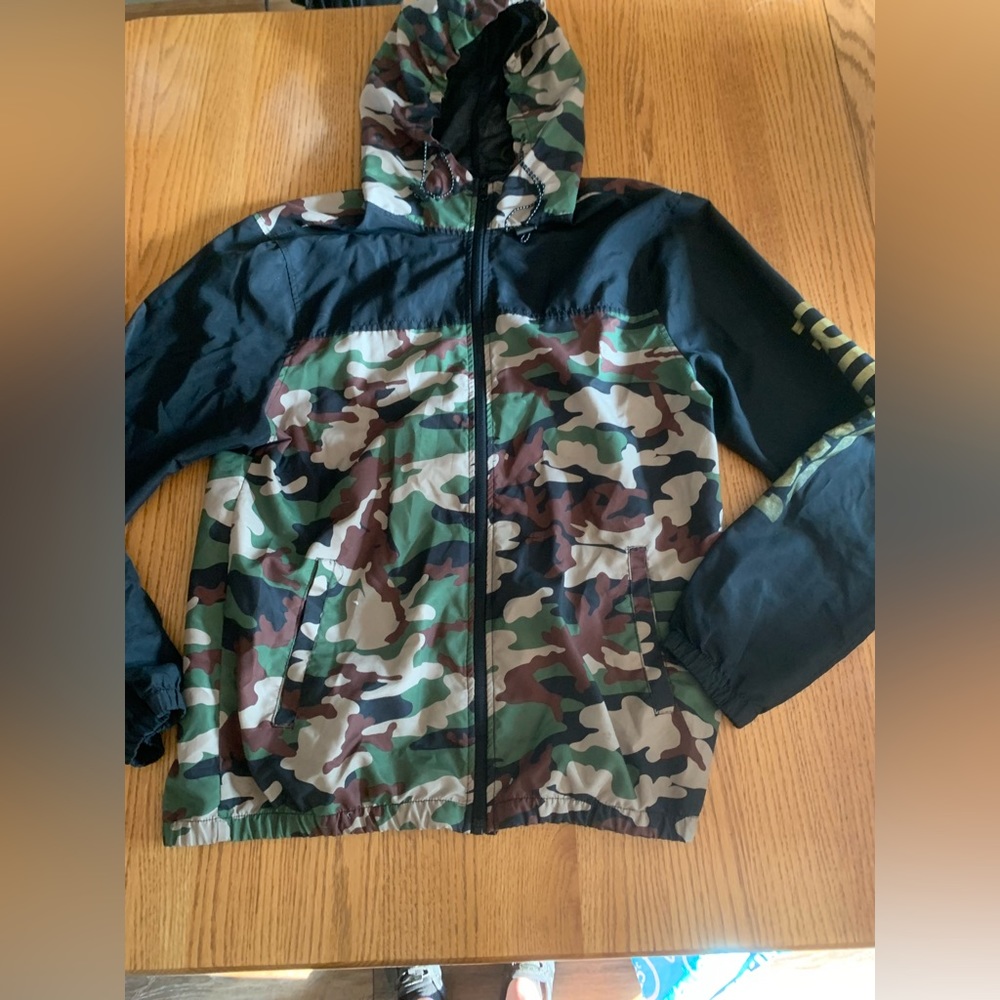 Camouflage Wind breaker Jacket size medium